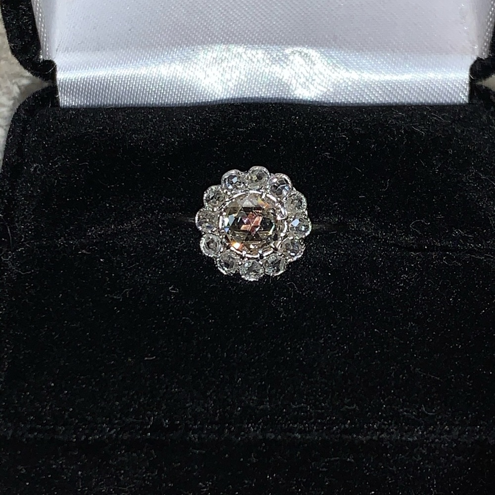 Dutch rosecut antique engagement ring